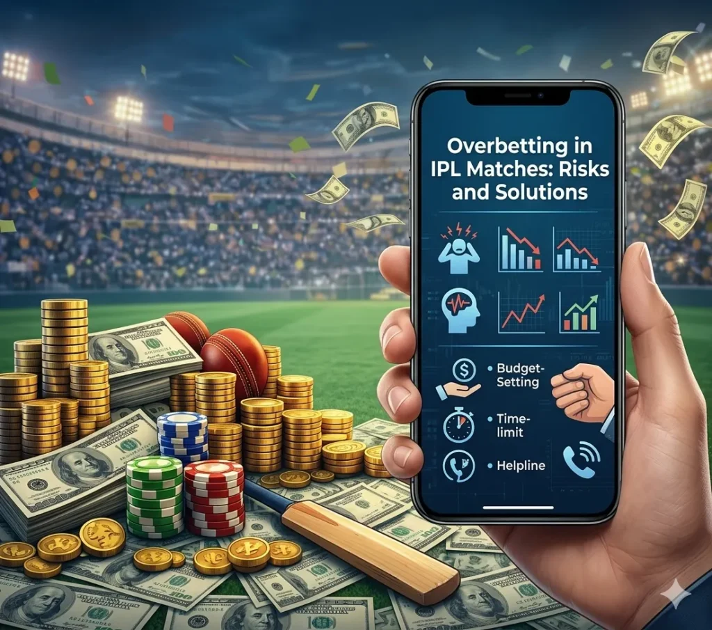 overbetting in IPL matches showing high risk and poor bankroll control
