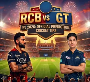 RCB vs GT Match Prediction IPL 2026 | Chinnaswamy Pitch Report, IPL Betting India Tips & Betting Guide