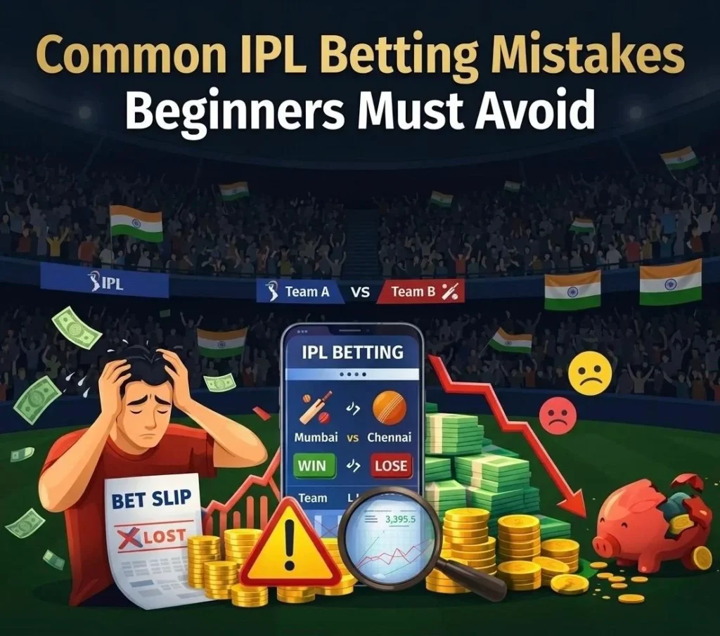 IPL betting mistakes beginners make with poor strategy and risk management