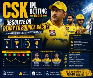 IPL Betting India-CSK: Obsolete or Ready to Bounce Back? A Comprehensive Data-Driven Analysis