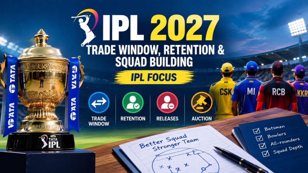 IPL 2027 trade window, retention and squad building
