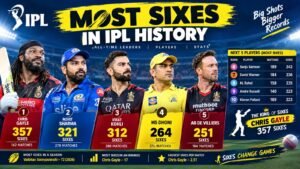 ipl-betting-india-Players With Most Sixes in IPL History: Who Holds the Record